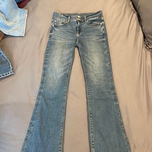 american eagle flare jeans size 2